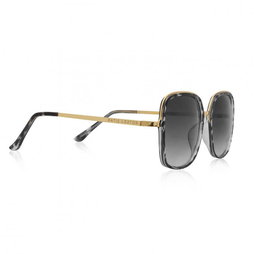 Sunglasses | Valencia | Square Frame | Grey And Black