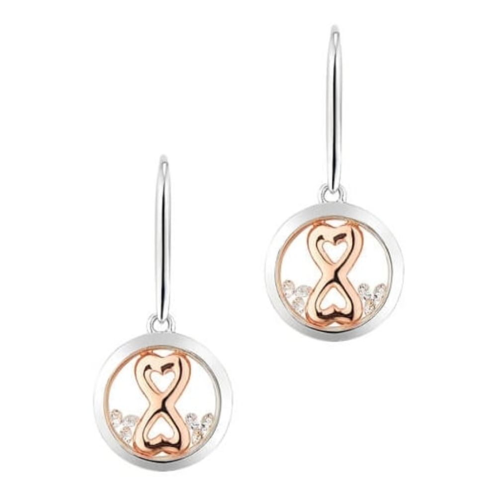 Infinity Heart Earrings (E4410 ROCZ)