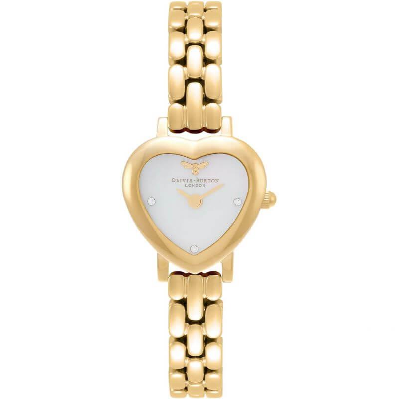 Mini Heart Blush Watch Gold Plated