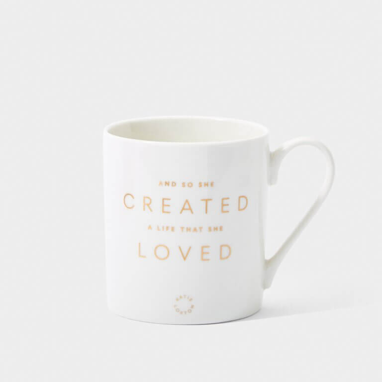 Porcelain Mug | And So She Created A Life That She Loved