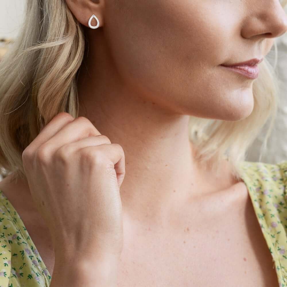 Diamond Amulet Teardrop Earrings