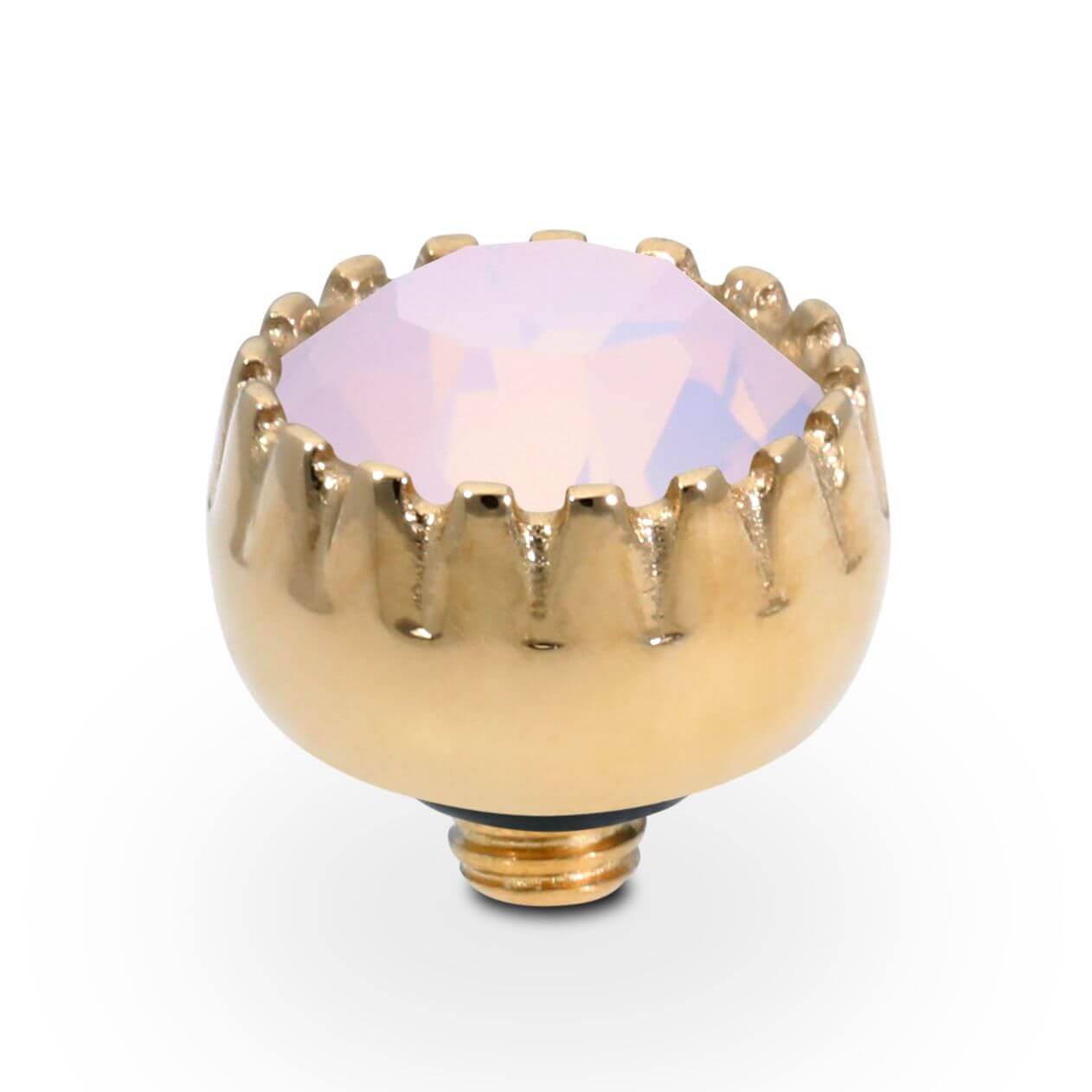 LONDON Small (G/P) 8mm Rose Opal Ring Top