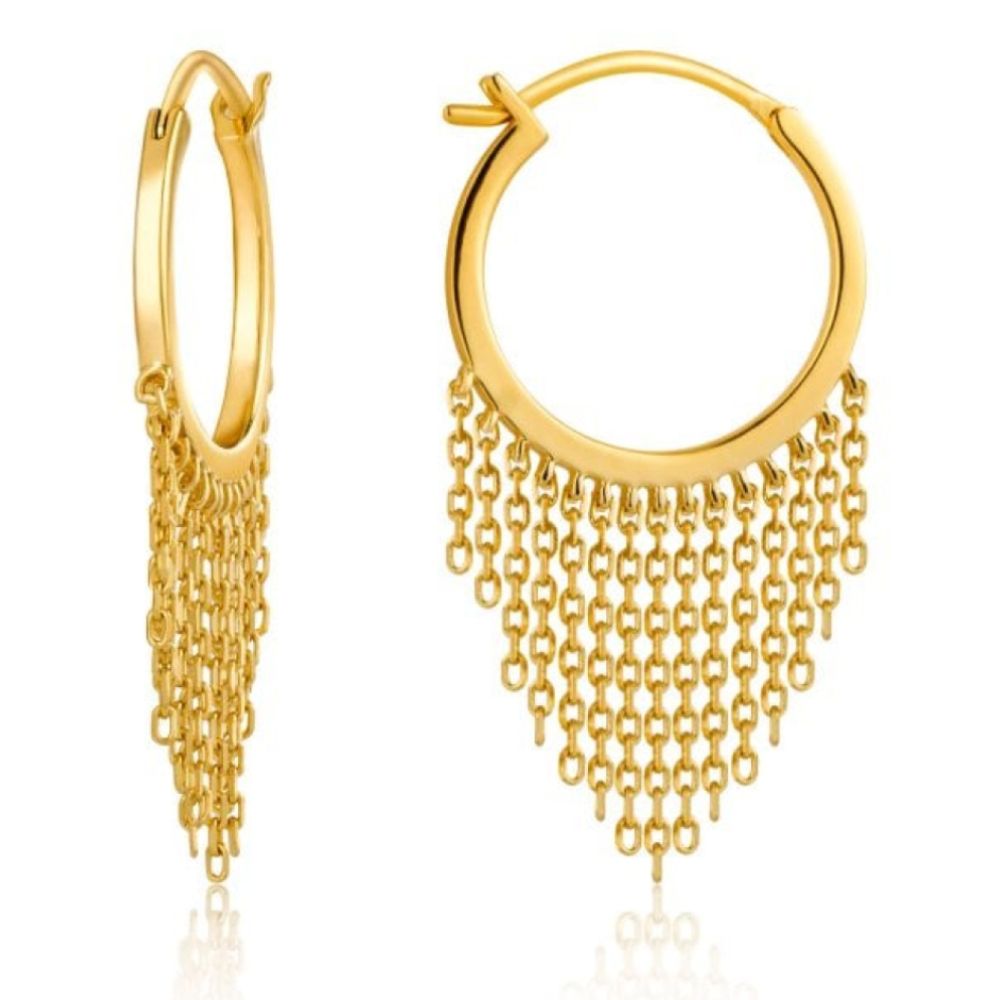 Fringe Fall Earrings Gold