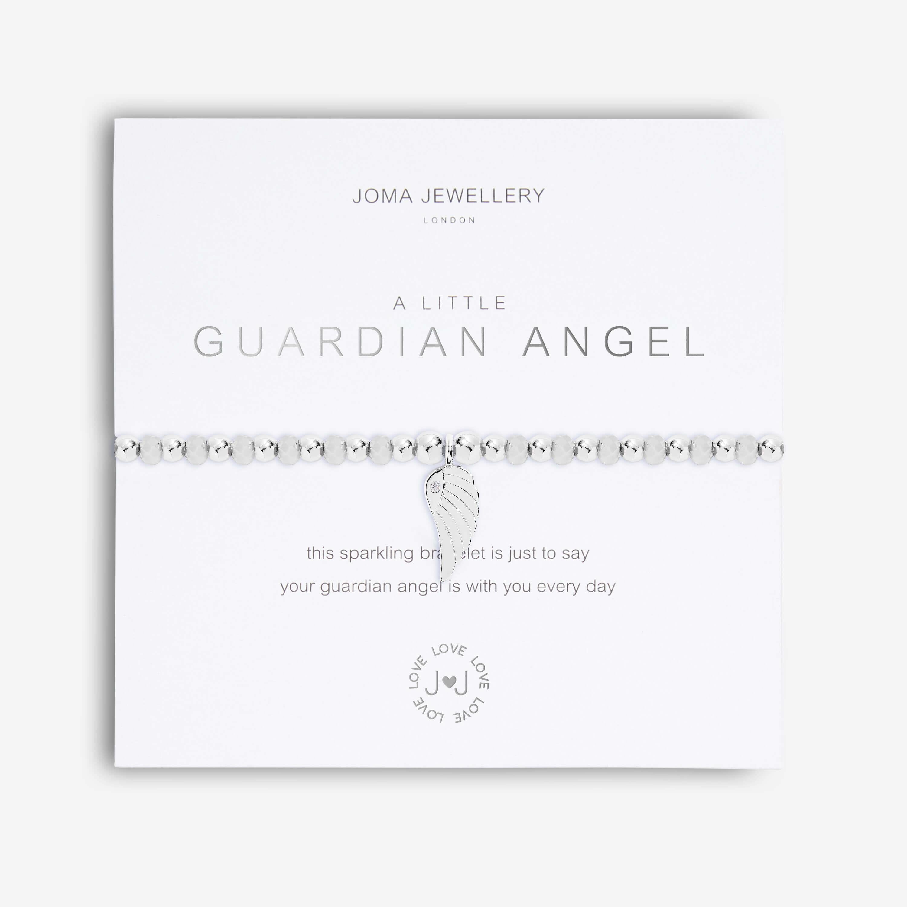 Colour Pop A Little | Guardian Angel | Silver | Bracelet | 17.5cm Stretch