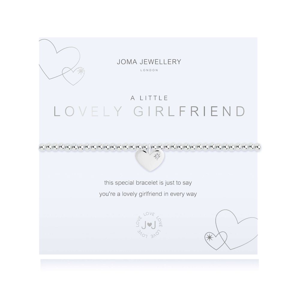 A Little | Lovely Girlfriend | Silver | Bracelet | 17.5cm Stretch