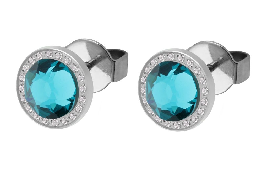 Canino Deluxe (S/P) 10.5mm Blue Zircon Earstud