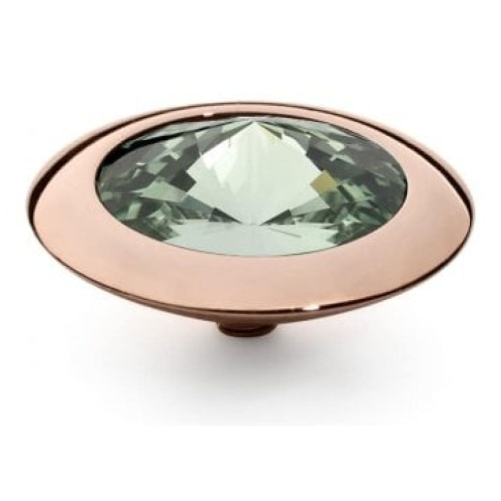 Famosa Rose Gold 16mm Tondo Ring Top Chrysolite