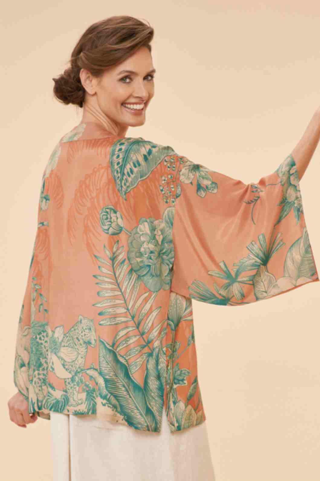 Floral Jungle Kimono Jacket - Petal