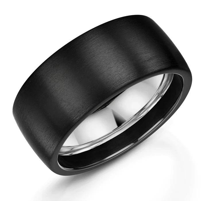 Black Zirconium 10mm Matt Ring