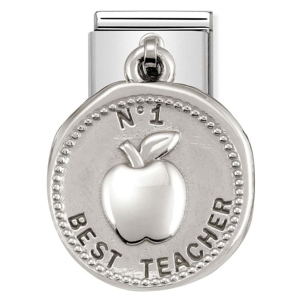 Classic Wishes Steel & 925 Silver Best Teacher Link