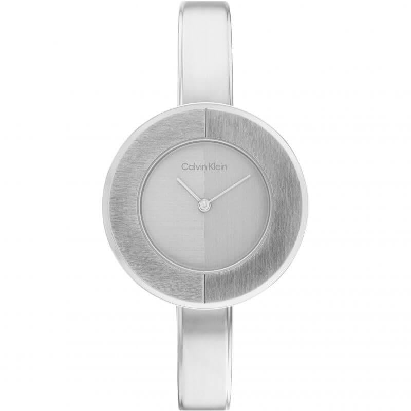Confidence Bangle Silver Dial Stainless Steel Bracelet Ladies Watch