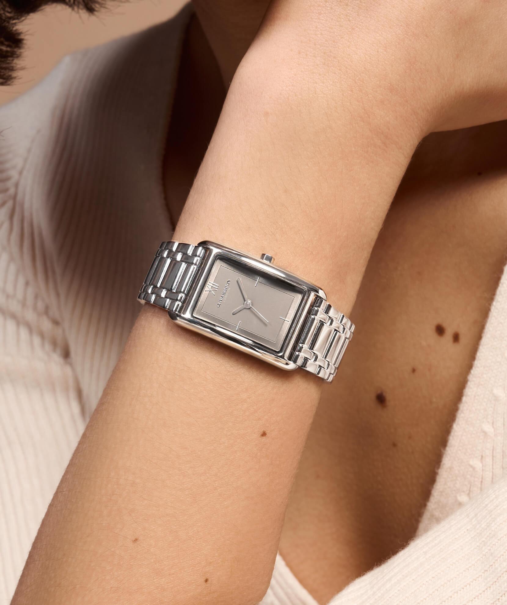 Classic Grove Dove Grey Dial & Silver Bracelet Strap Ladies Watch