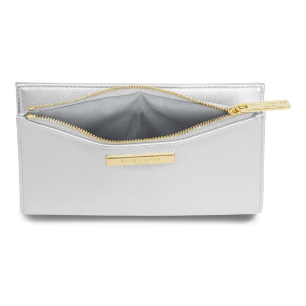 ALISE FOLD OUT PURSE - Metallic Silver - 11x19cm