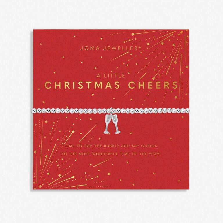 Christmas A Little 'Christmas Cheers' Silver Plated Bracelet