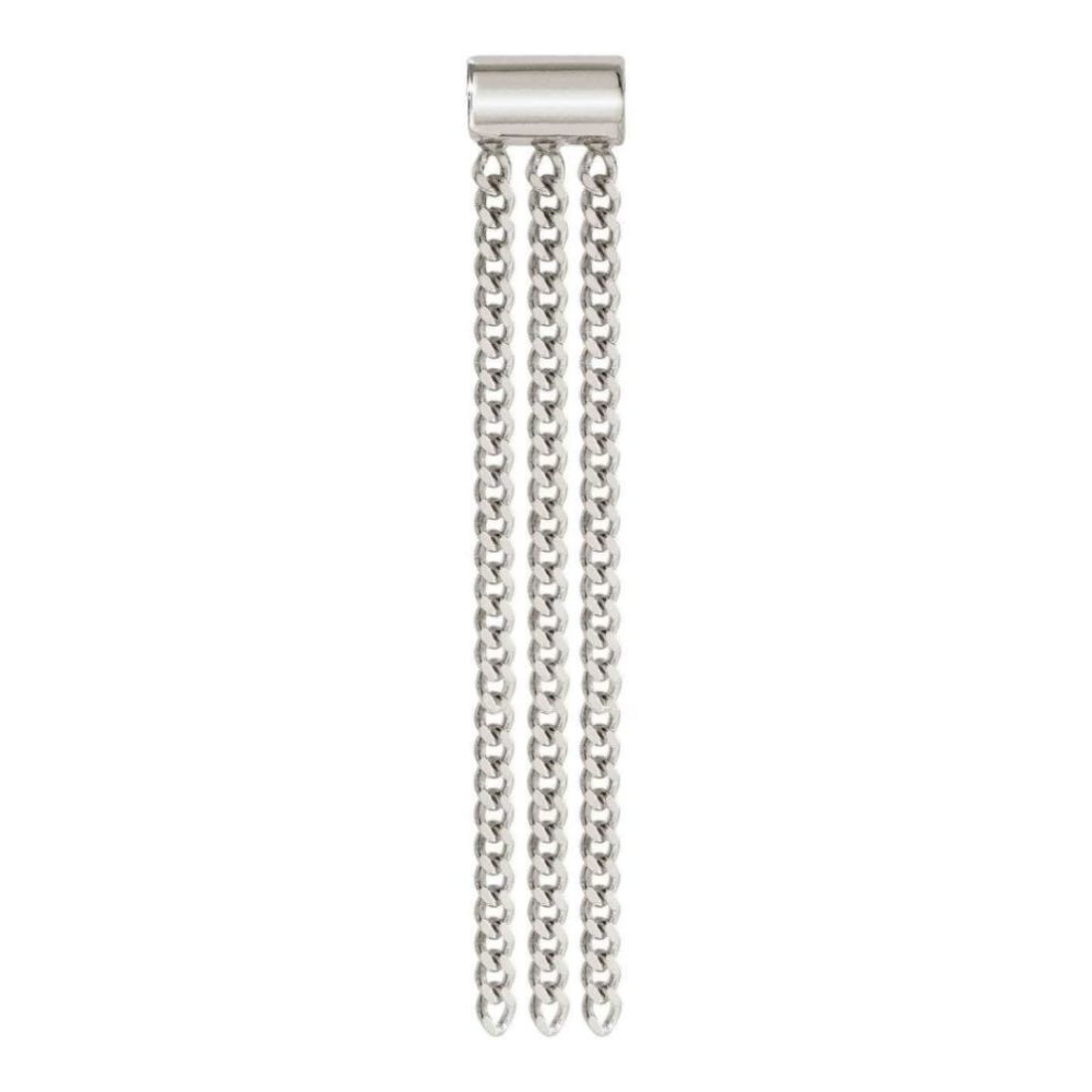 Seimia Silver Long Pendants Triple Chain