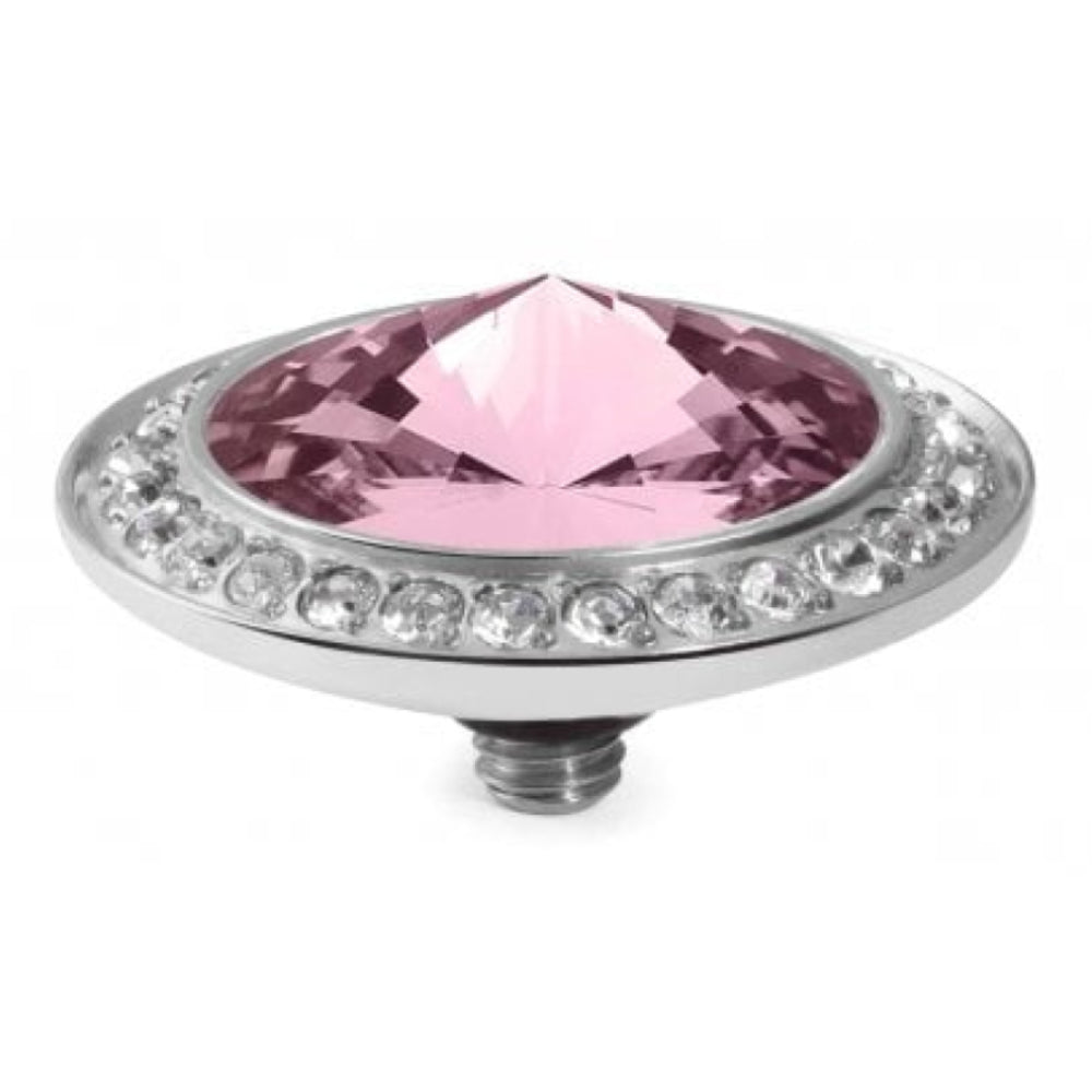 Famosa Silver 16mm Tondo Deluxe Ring Top Light Rose