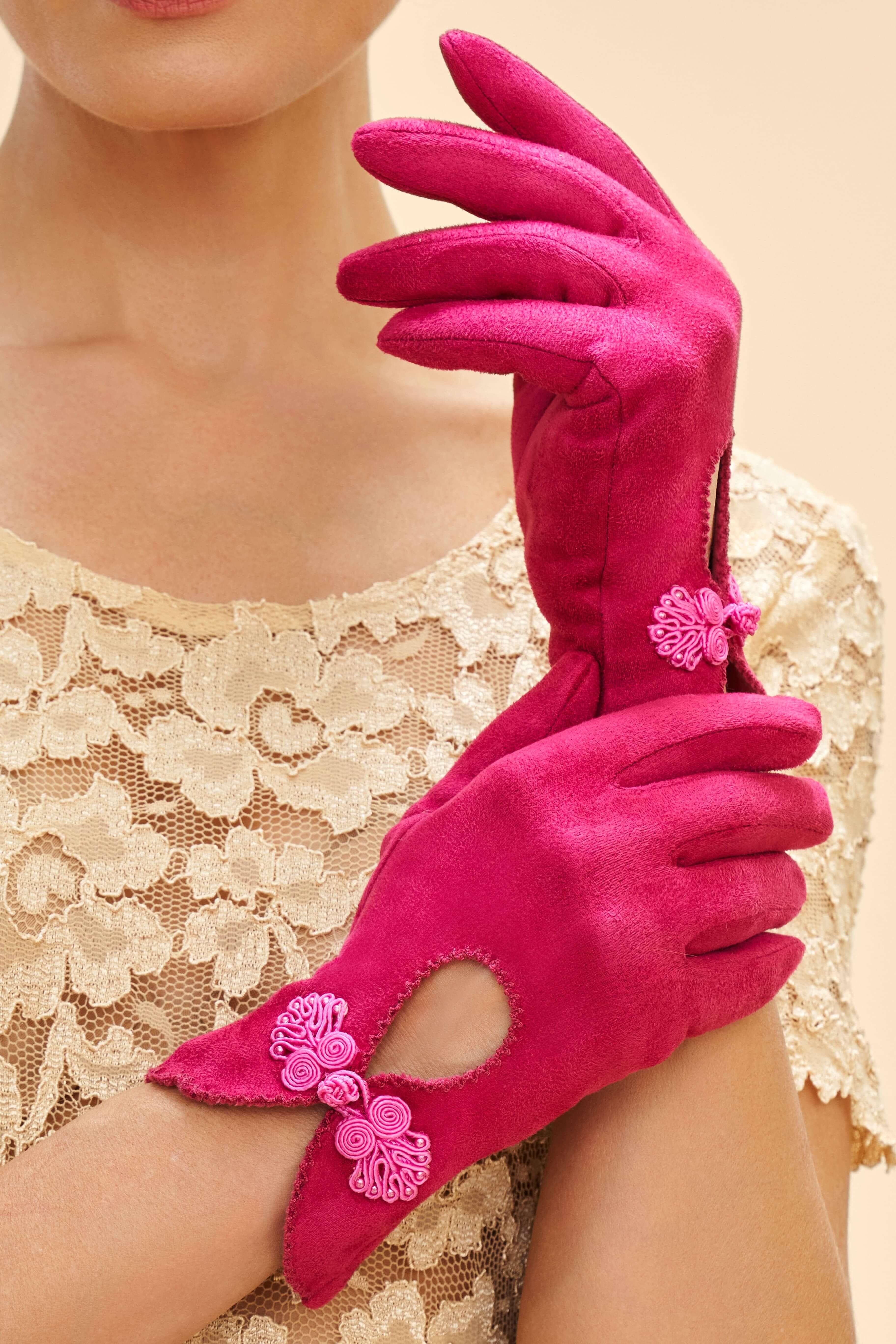 Suki Gloves - Fuchsia