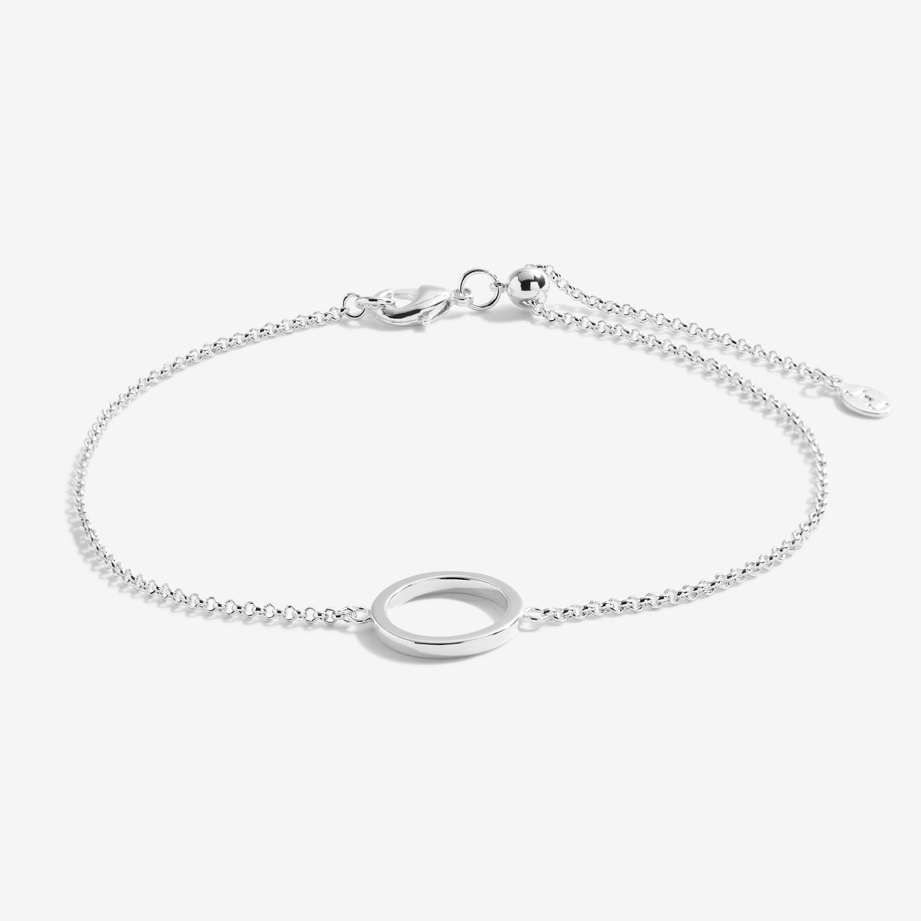 Anklet | Silver Circle | Silver | 26cm Adjustable