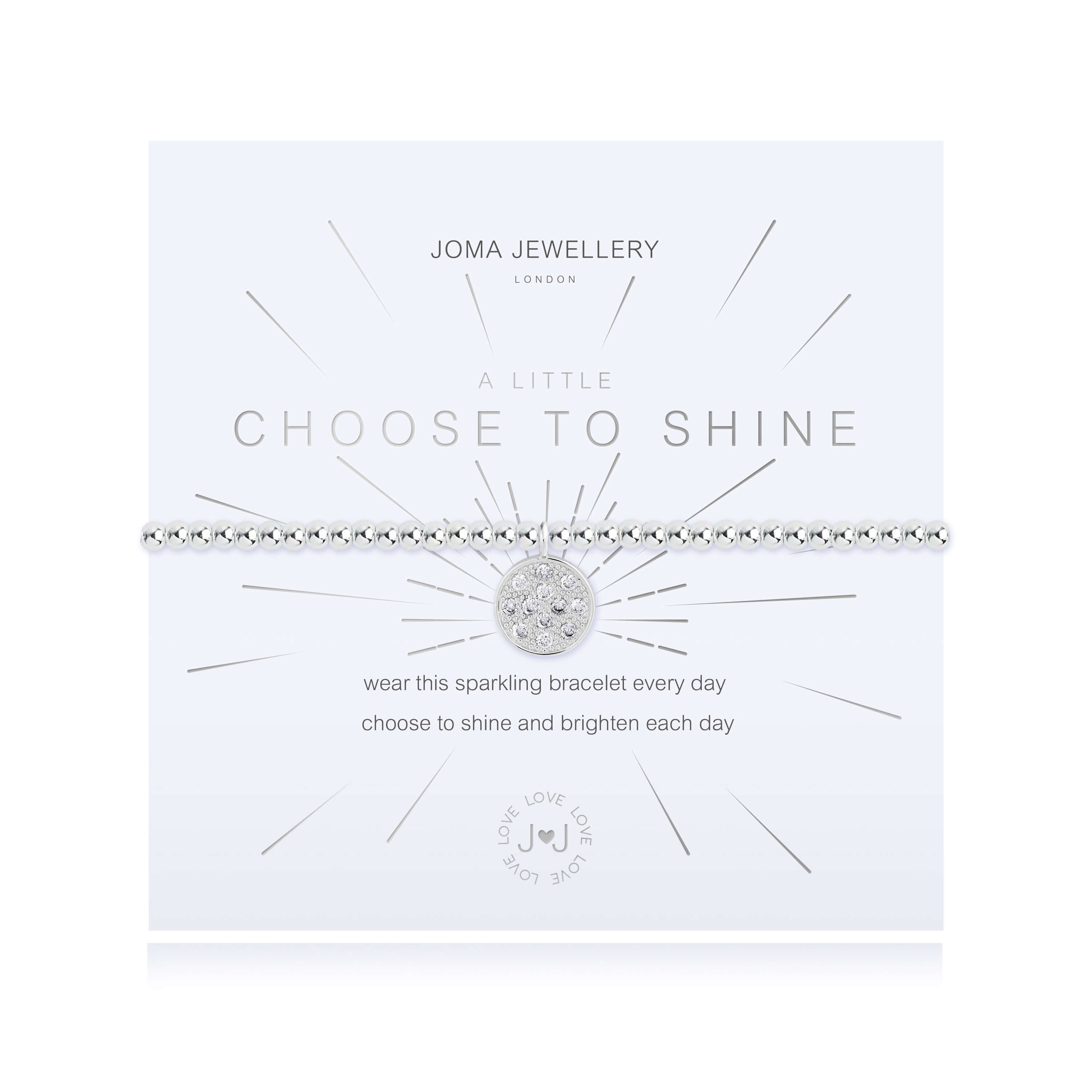 A Little | Choose To Shine | Silver | Bracelet | 17.5cm Stretch