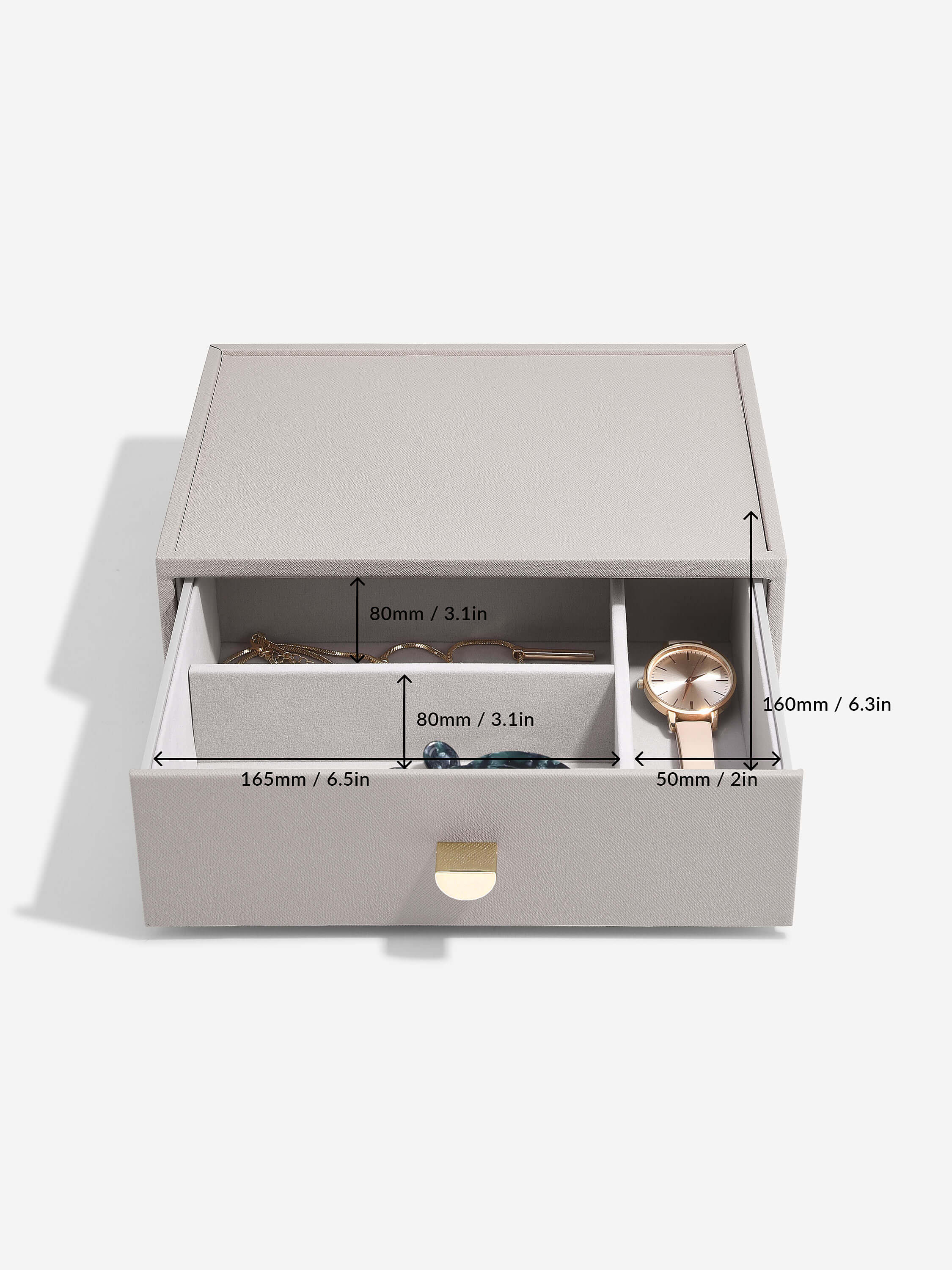 Taupe Classic Drawer Set Of 2