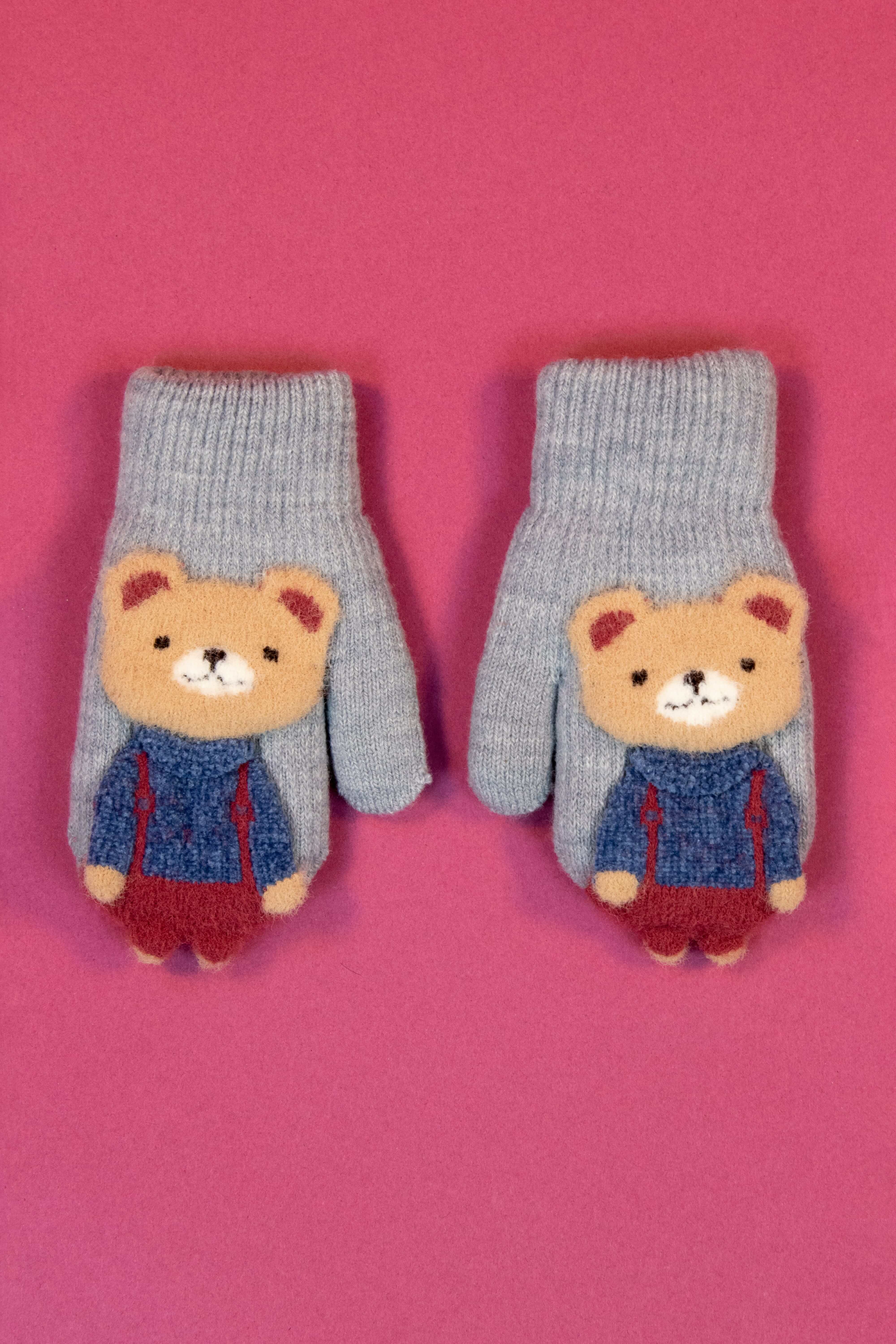 Powder Pal Mittens - Teddy-Slate