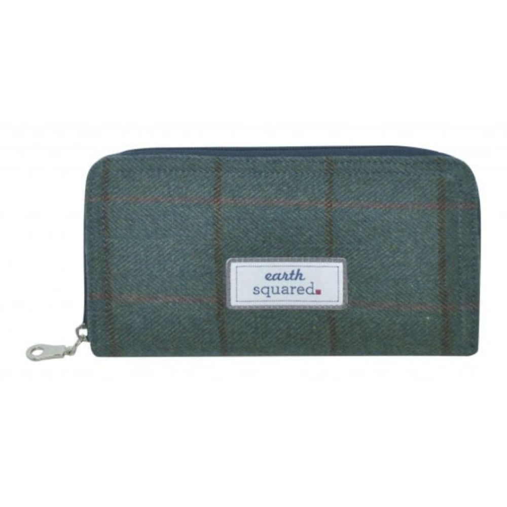 Steel Blue Herringbone Wallet