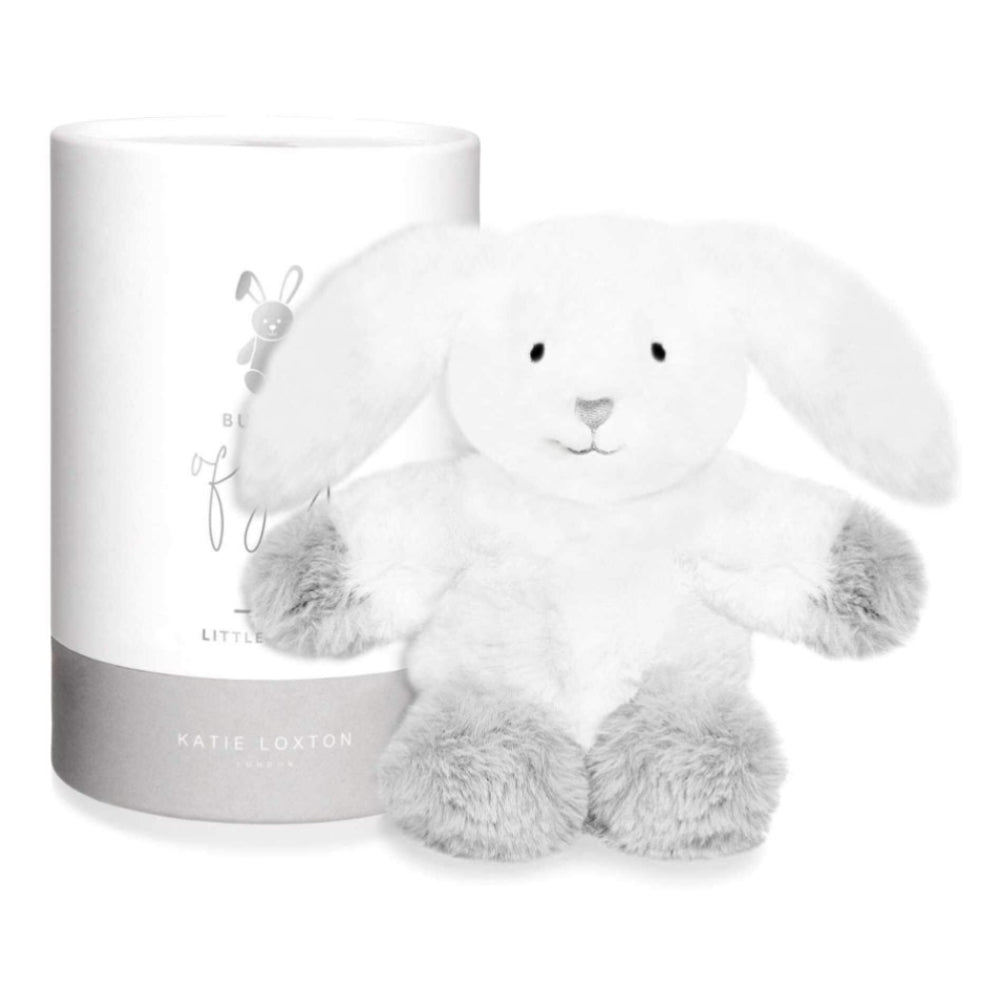 Baby Toy - Bunny - White And Grey - 16x14x12cm