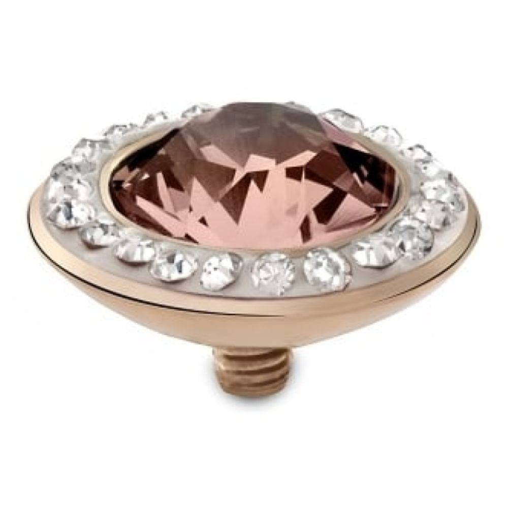 Famosa Rose Gold 13mm Tondo Deluxe Ring Top Vintage Rose