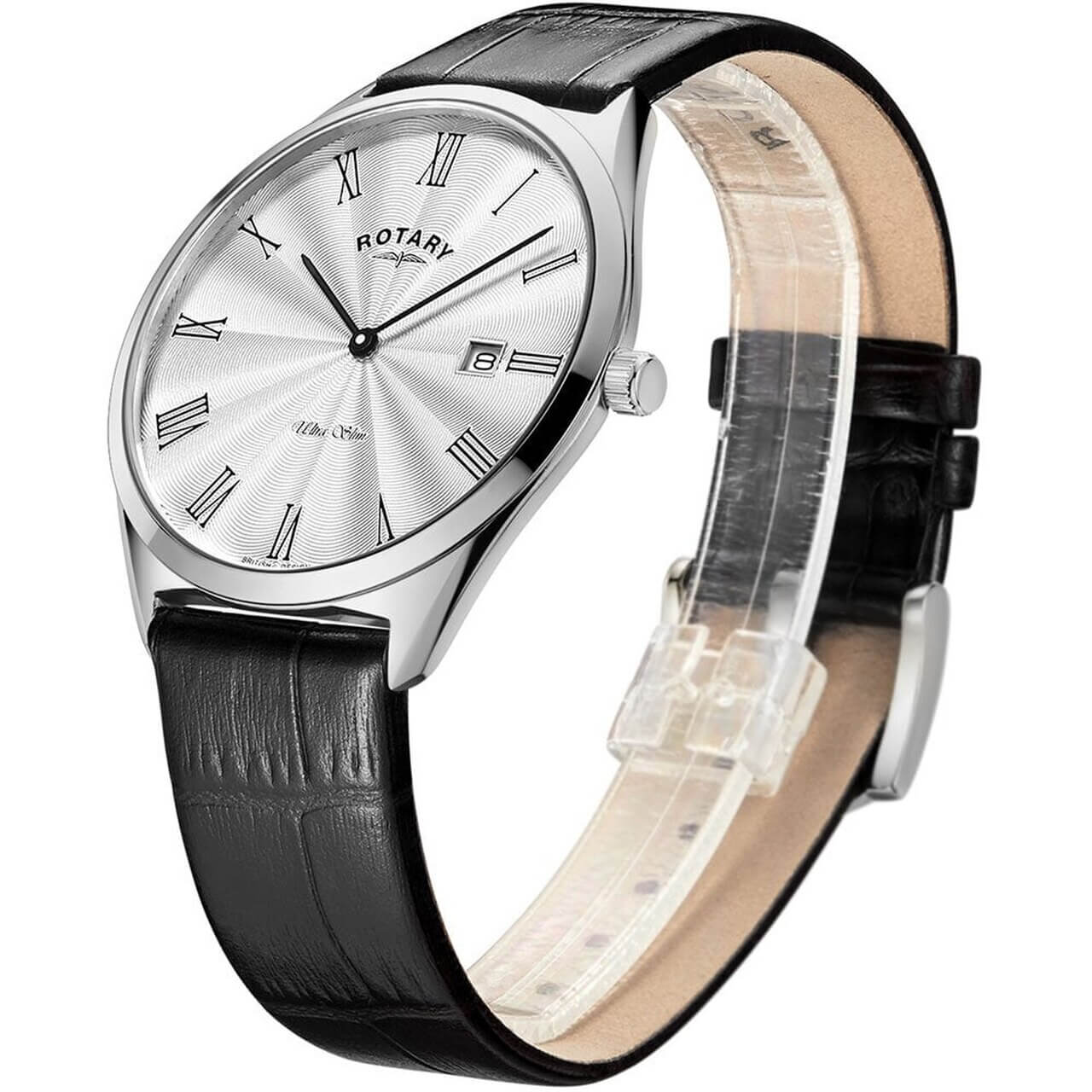Gents Leather Stainless Steel