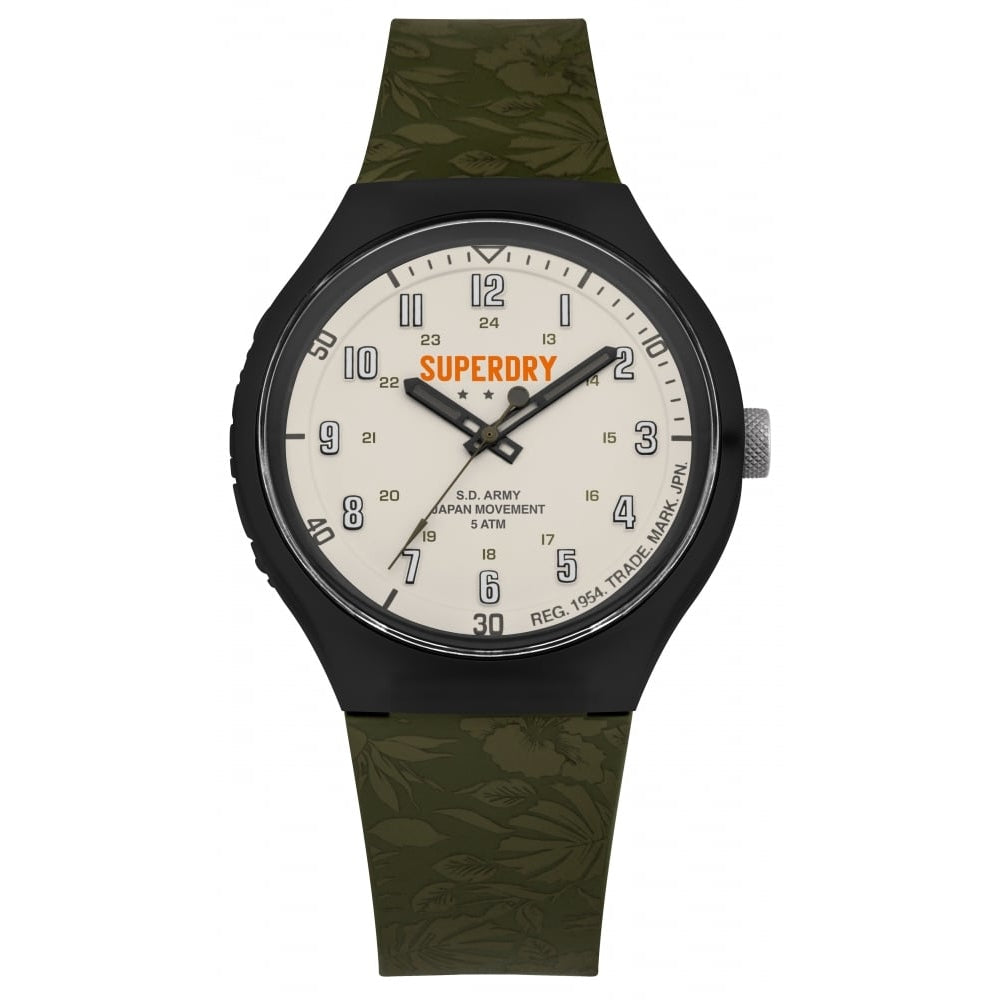 Urban Tropic Camo Grey Dial With Green Strap