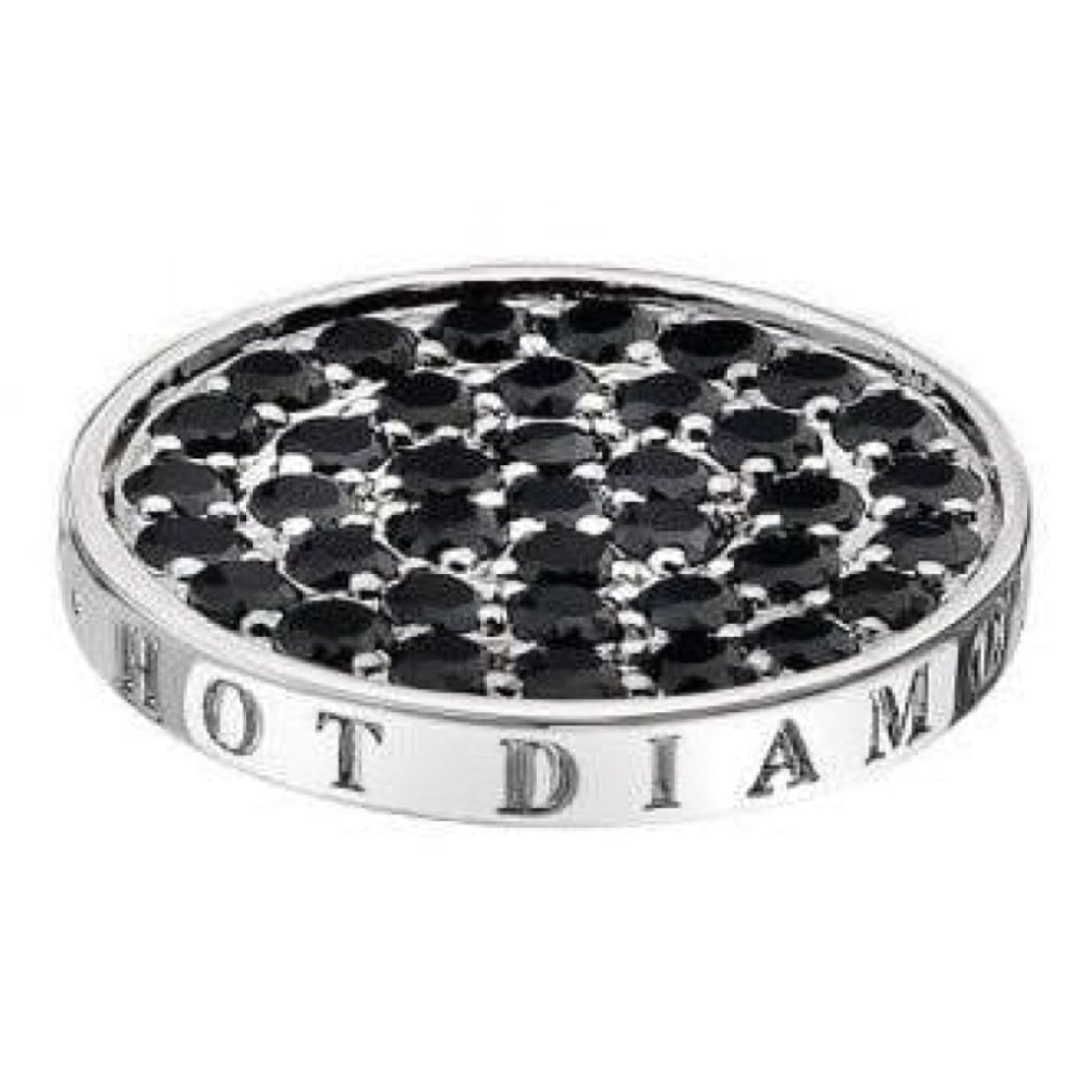 Ladies Silver 25mm Midnight Sparkle Coin