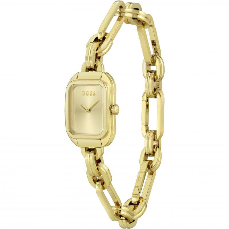 Hailey Gold Dial Gold Plated Bracelet Strap Ladies Watch
