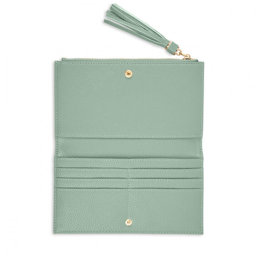 Sophia Tassel Fold Out Purse | Mint Green