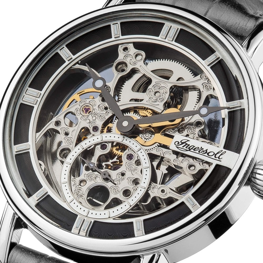 Ingersoll 1892 Mens The Herald Automatic Watch with Skeleton Dial