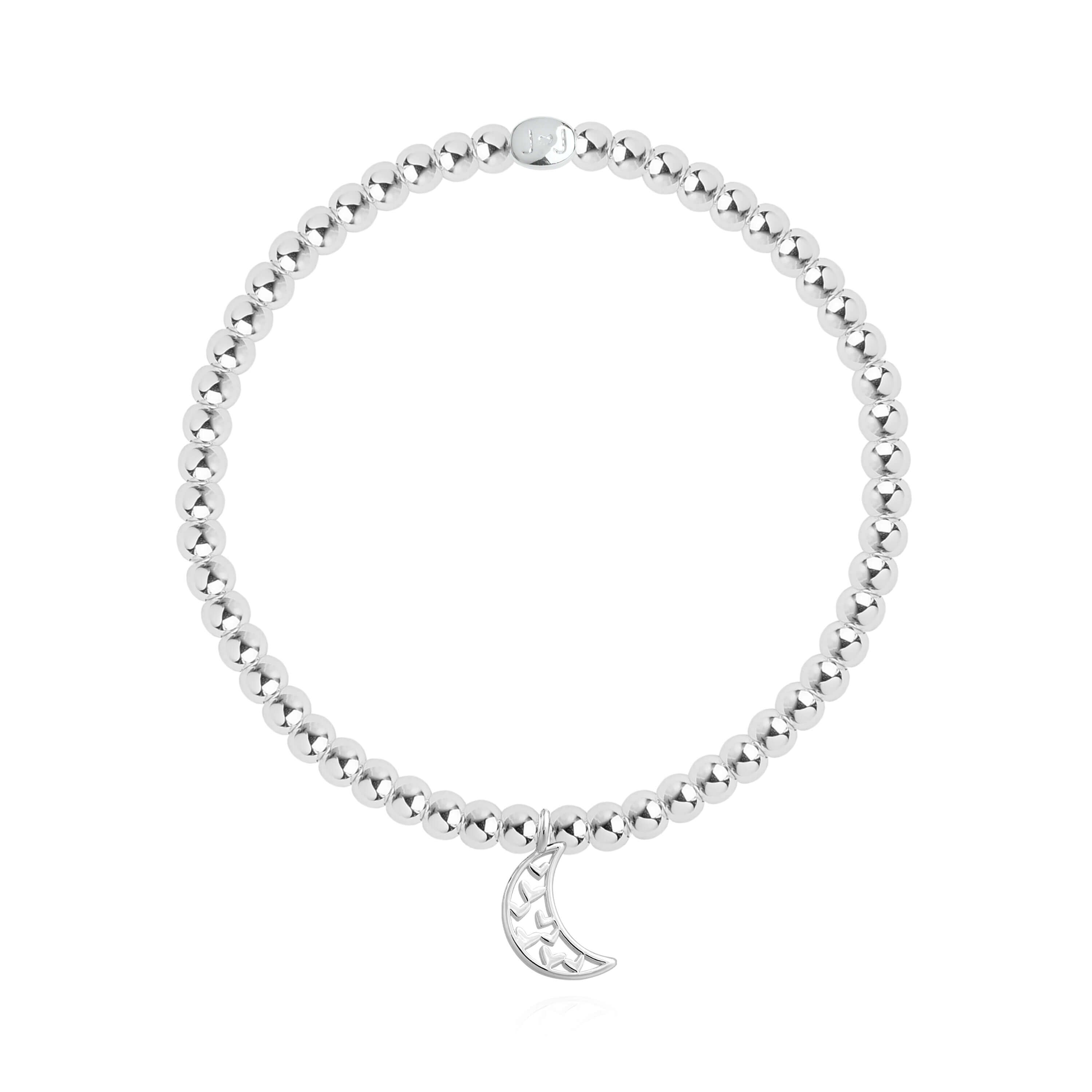 Sweet Sentiments | Love You To The Moon And Back | Silver | Bracelet | 17.5cm Stretch