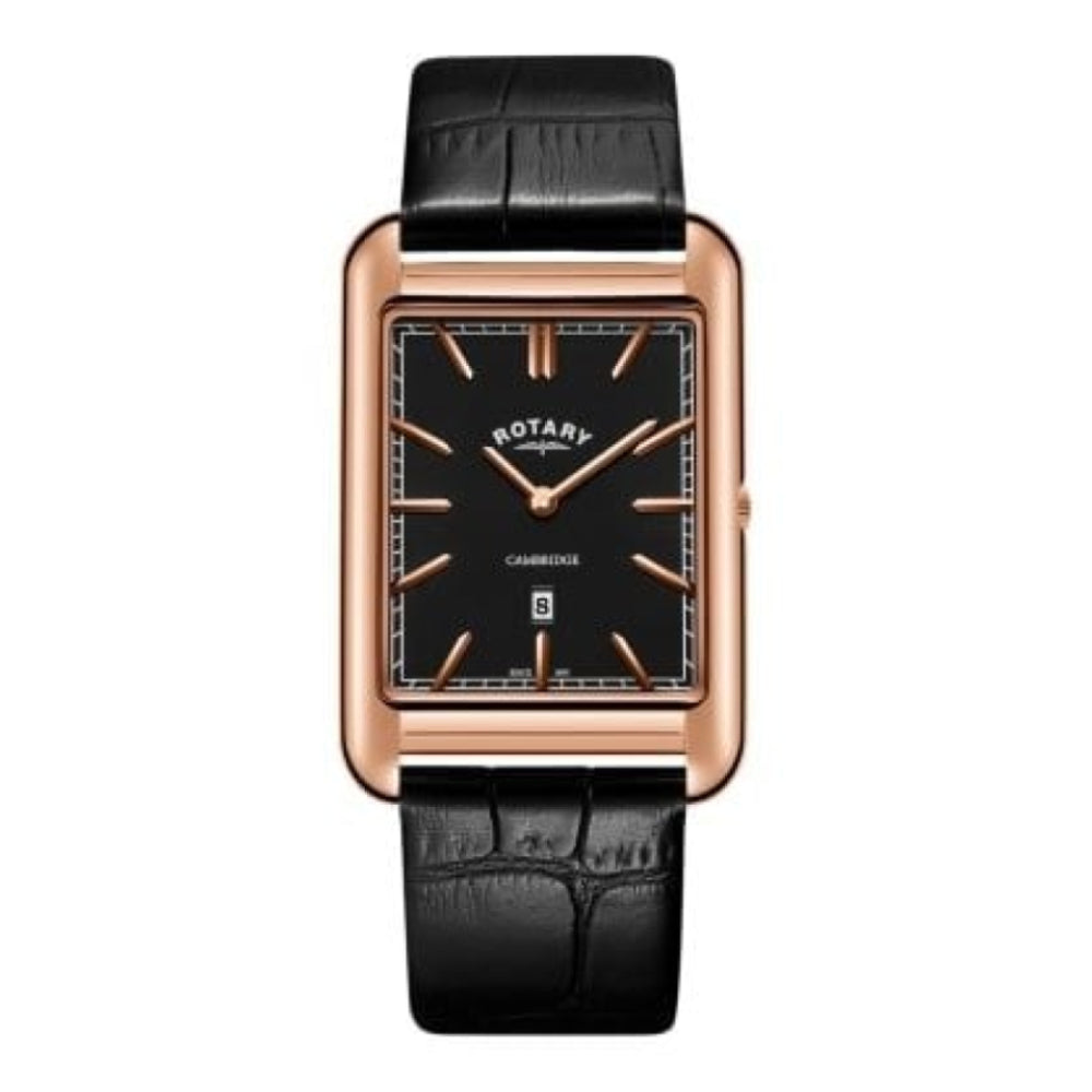 Rotary Rose Gold Cambridge Shaped Gents