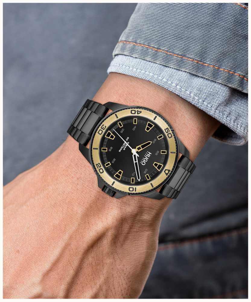 STREETDIVER Black Stainless Steel Gents Watch