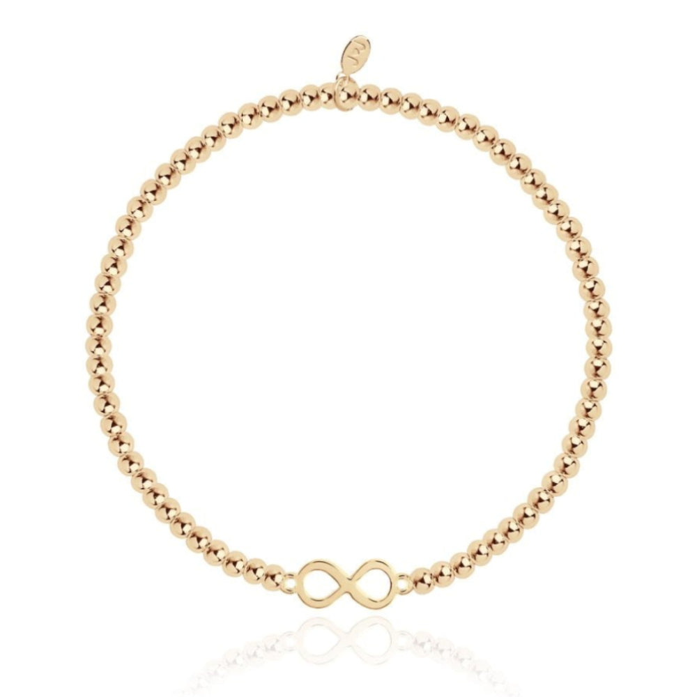 Christmas Cracker - Infinity - Gold - 17.5cm Stretch Bracelet