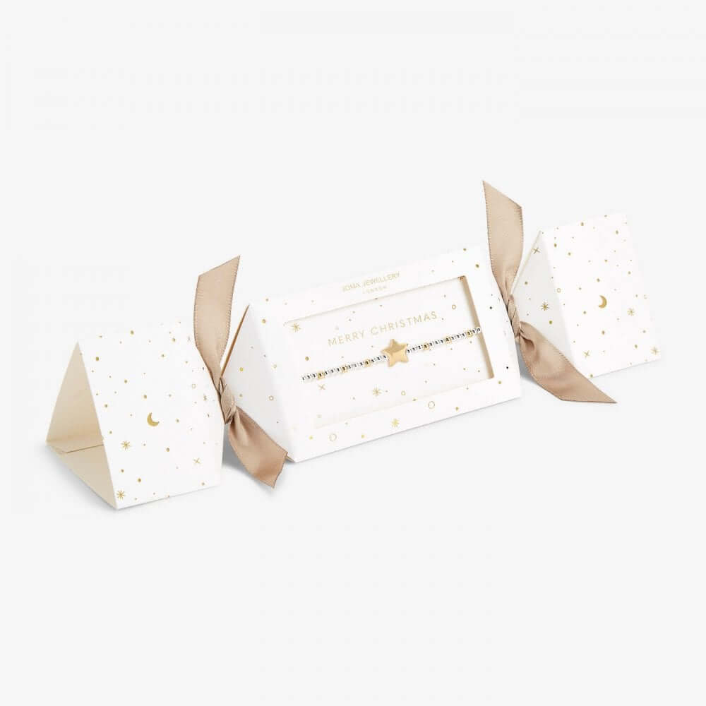 Christmas Cracker | Merry Christmas | Silver And Gold | 17.5cm Stretch