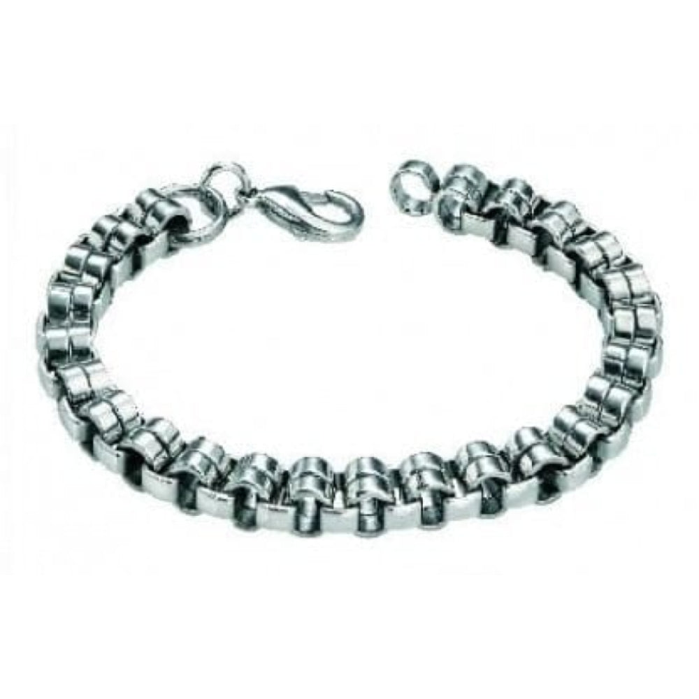 Stainless Steel Double Loop 23cm Bracelet