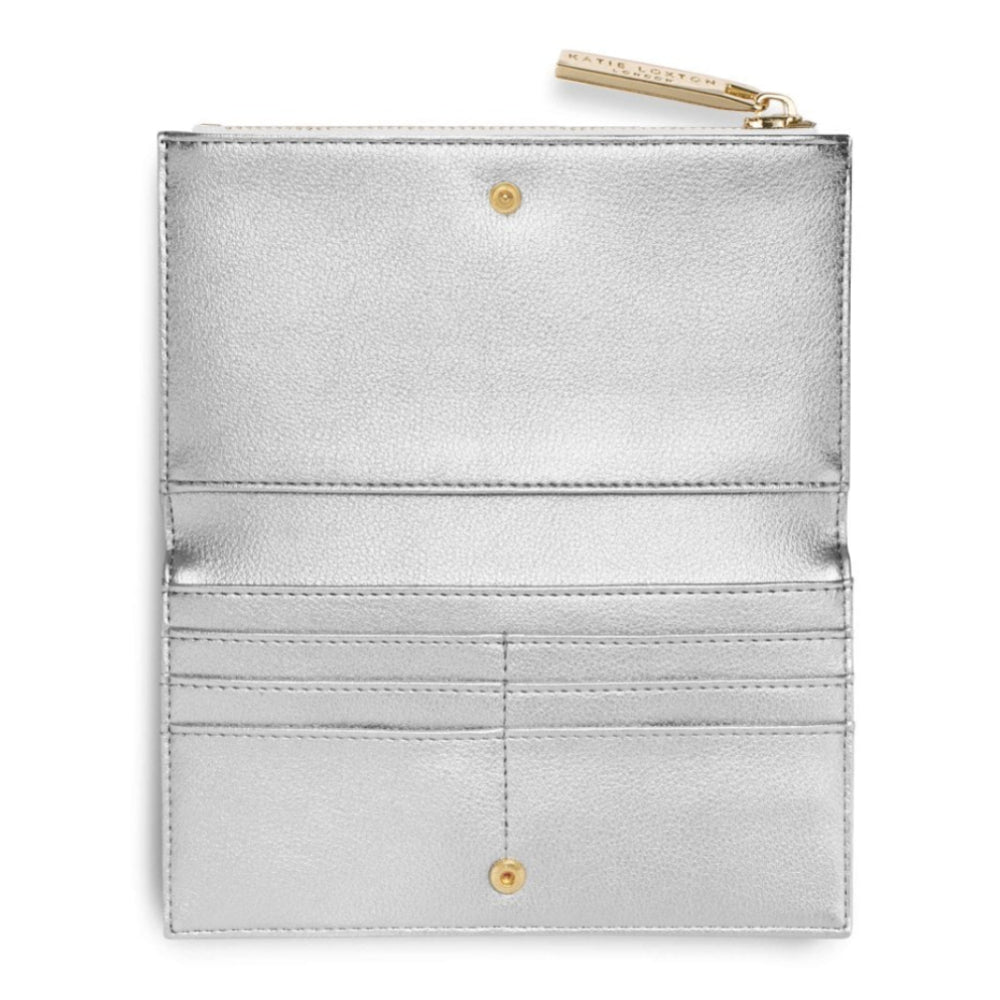 ALISE FOLD OUT PURSE - Metallic Silver - 11x19cm