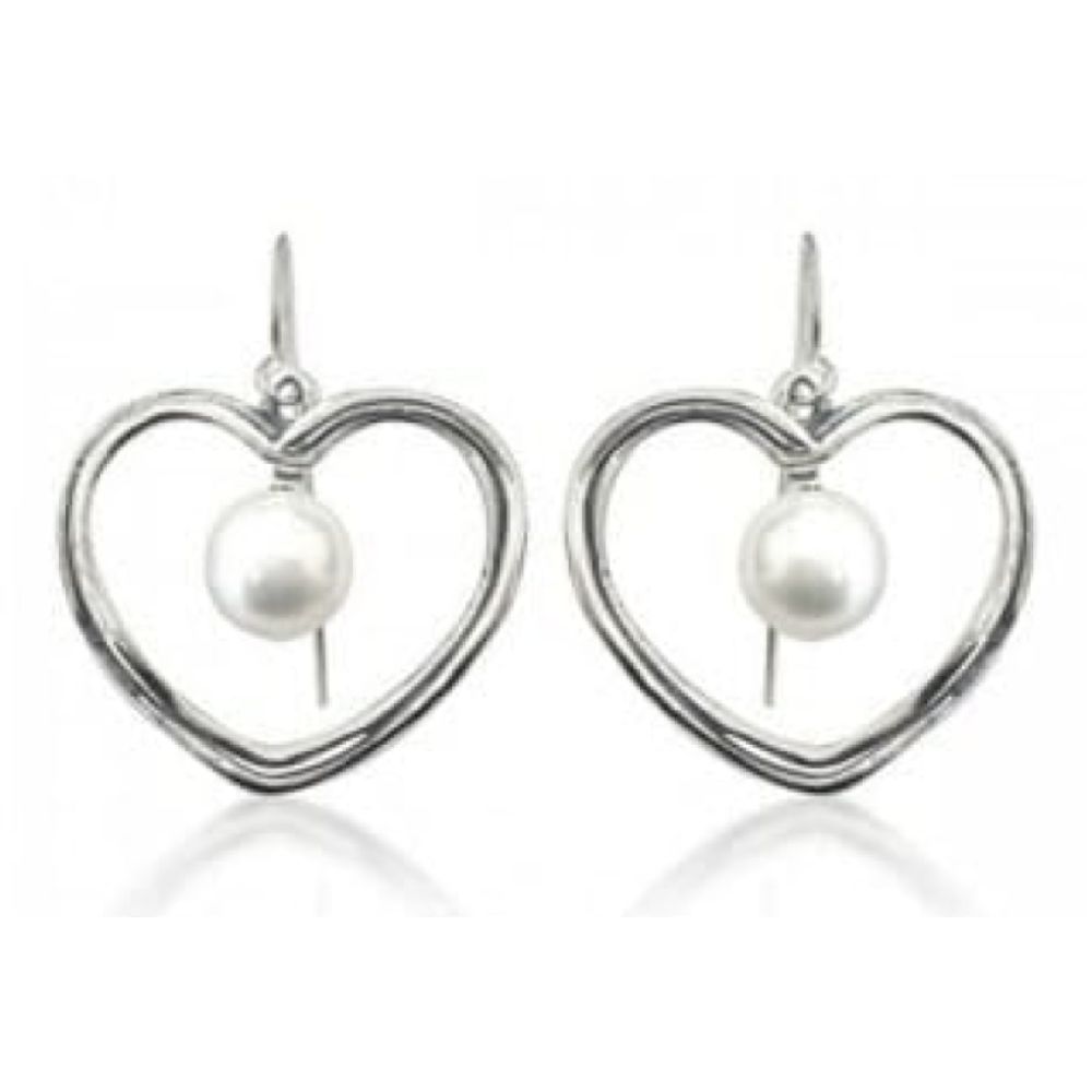 Sterling Silver Earrings With Pearls