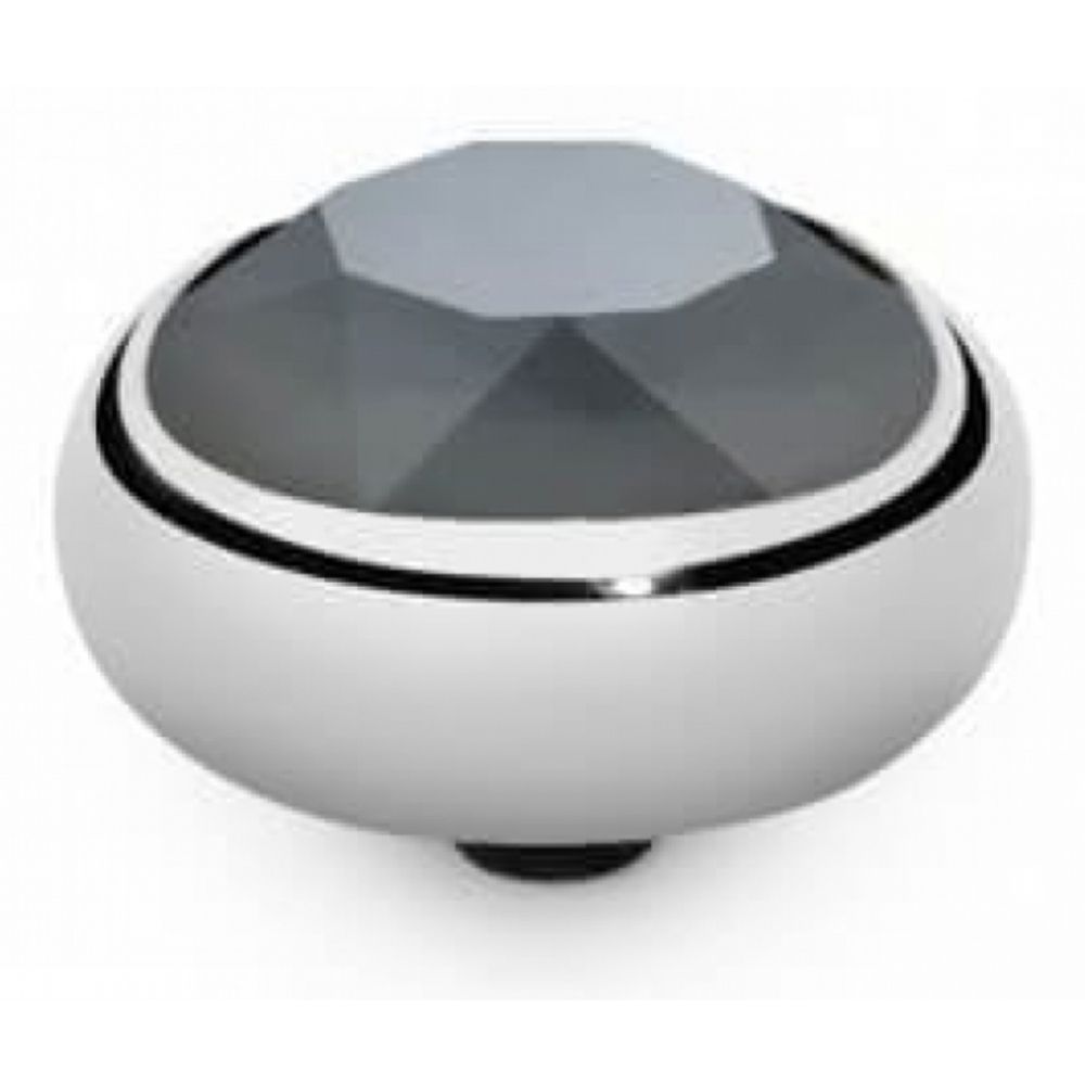 Famosa Stainless Steel 10mm Sesto Dark Grey Ring Top