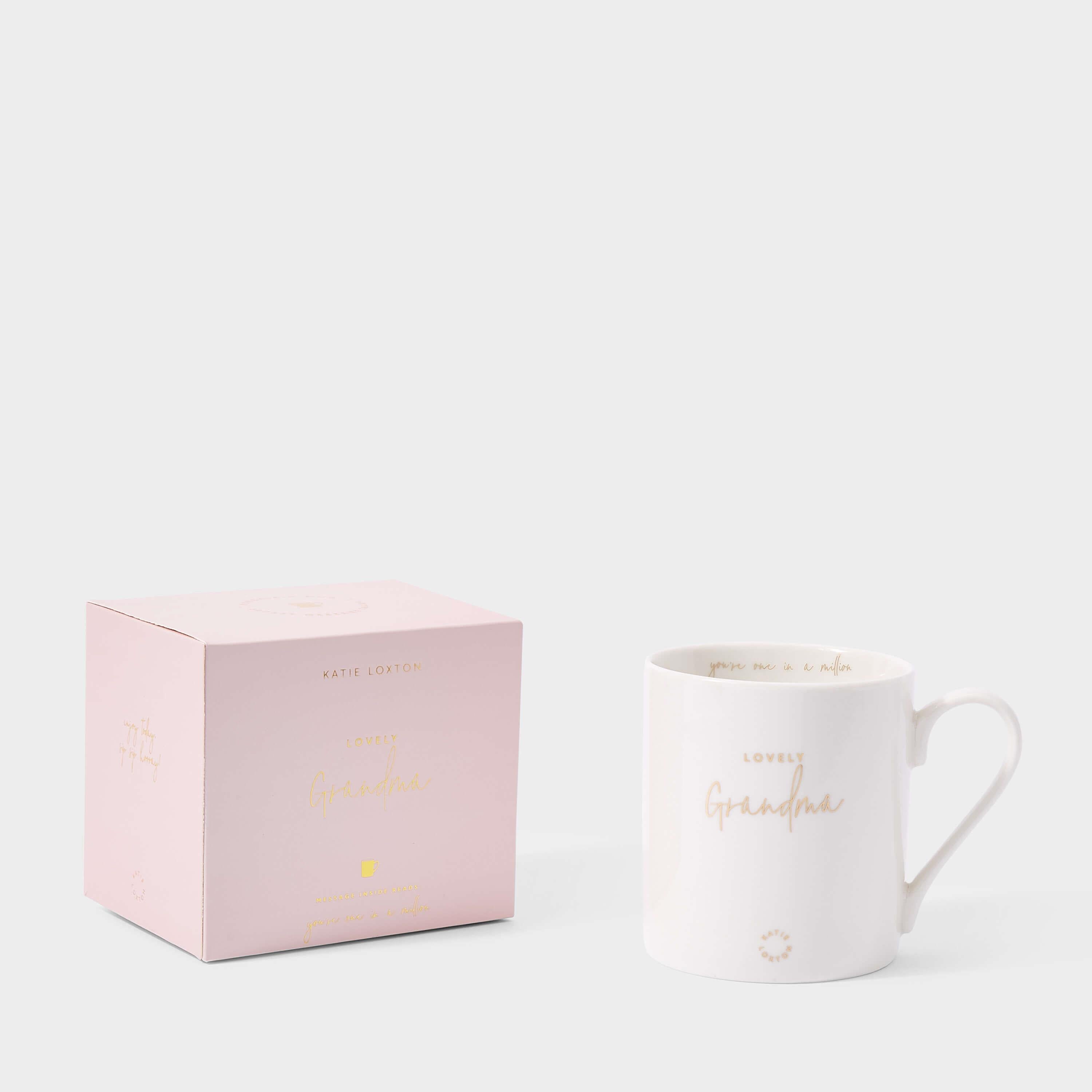 Porcelain Mug | Lovely Grandma | Pink