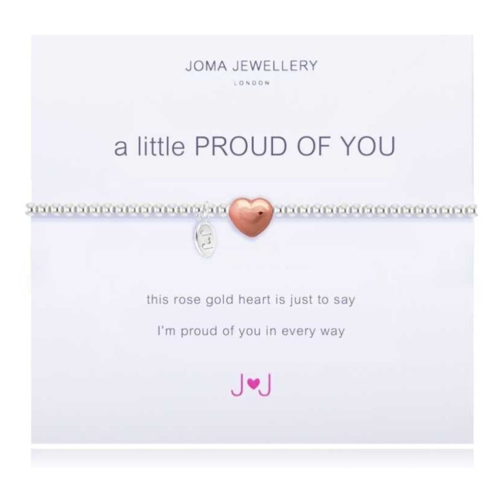 a little PROUD OF YOU - elastic bracelet silver/rose gold
