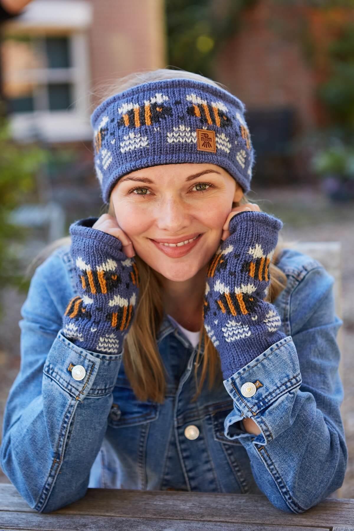 Beehive Headband Denim