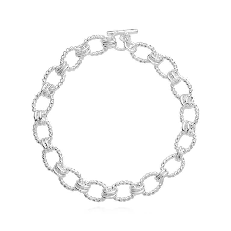 Kismet Chains | Rope Link Chain Bracelet | Silver | Bracelet | 18cm