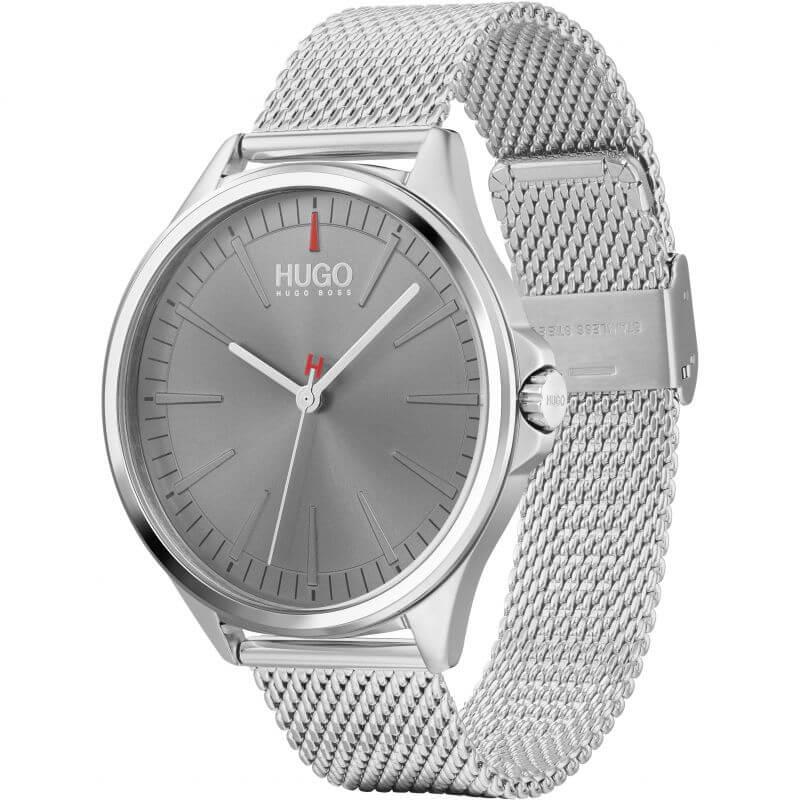 SMASH Grey Dial Stainless Steel Mesh Strap Gents Watch