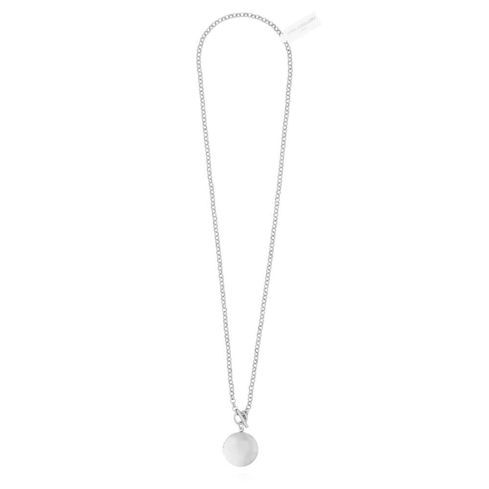 Life Lockets Silver Round Locket 50cm Necklace