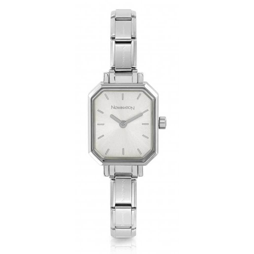Rectangle Composable Classic Watch Silver